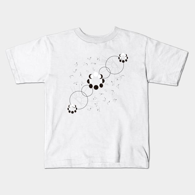 Phases of the Moon Kids T-Shirt by livraz